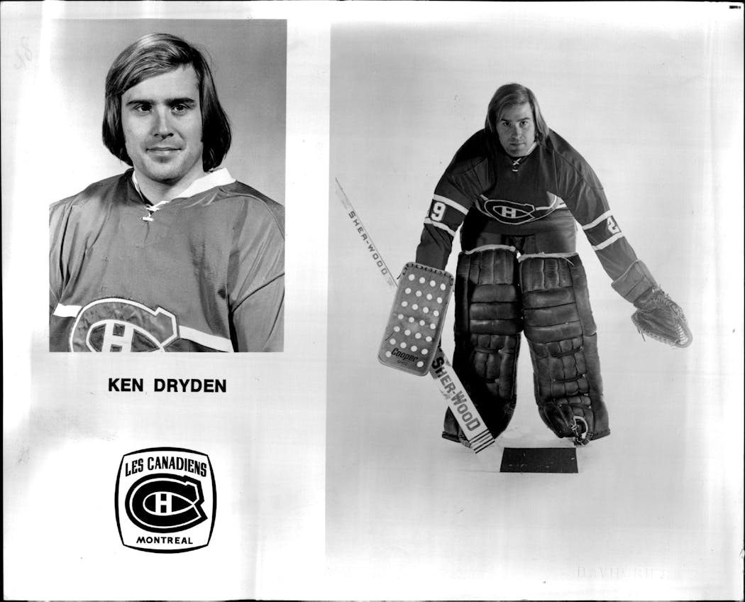 Canadiens goaltender Ken Dryden had that Hall of Fame look to him — at least until North Stars defenseman Tom Reid scored on him on a penalty shot in 1971.