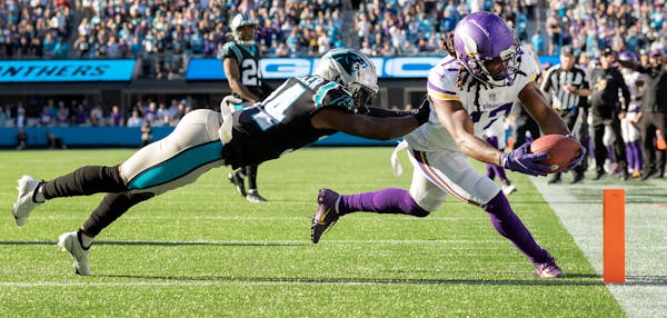 Vikings receiver K.J. Osborn caught a 27-yard touchdown reception in overtime for the win.