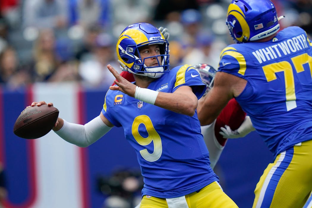 Rams quarterback Matthew Stafford is probably enjoying his new team more than the Lions’ Jared Goff. 