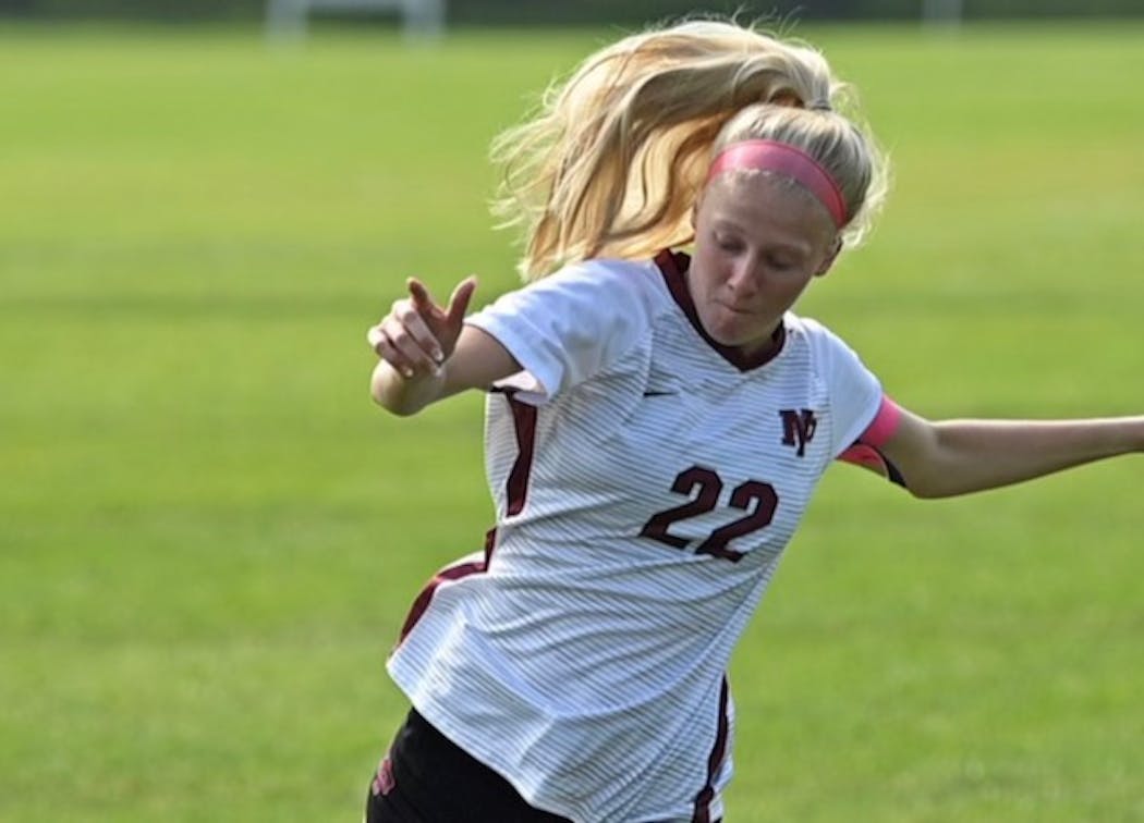 Payton Morris, the senior captain of New Prague, has helped steer a dramatic turnaround for the club during the section tournament.