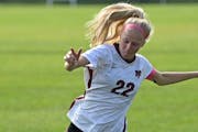 Payton Morris, the senior captain of New Prague, has helped steer a dramatic turnaround for the club during the section tournament.