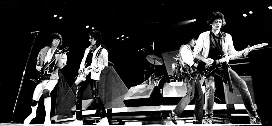 The Stones at the St. Paul Civic Center on Nov. 21, 1981.