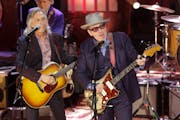 Elvis Costello, right, at 2019’s Americana Honors & Awards show in Nashville.
