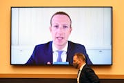 Facebook CEO Mark Zuckerberg testified remotely during a U.S. House Judiciary subcommittee hearing in 2020.