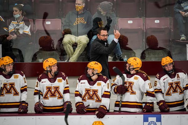 Gophers head coach Brad Frost during a game earlier this month.