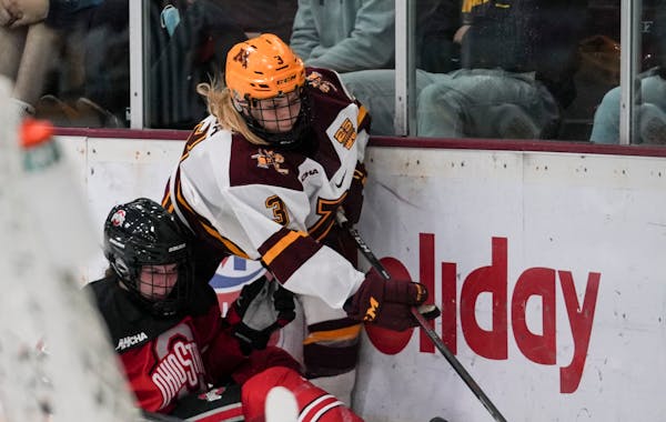 Gophers forward Catie Skaja, seen here during a game earlier this month.