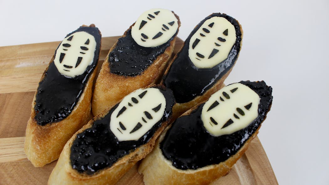 Ghostly Sesame Crostini from “Spooky Food.”