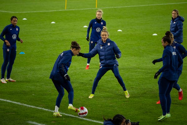 The U.S. women’s national team practiced at Allianz Field ahead of its match with South Korea.