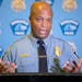 Then-Police Chief Medaria Arradondo addressed the media Oct. 27 regarding the proposed charter amendment to replace the police department at St. Mary�
