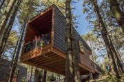 Camper cabins at Whitetail Woods Regional Park. HGA