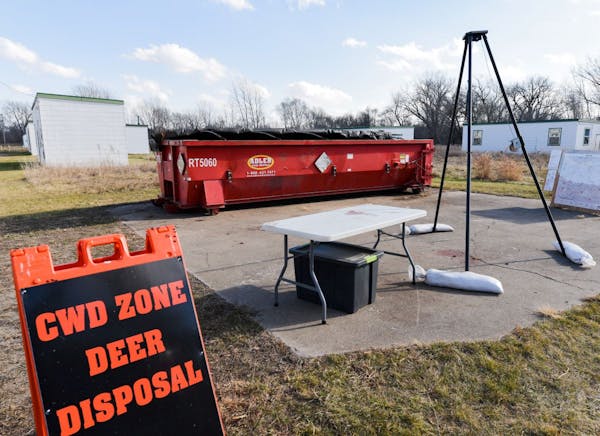 The Department of Natural Resources is encouraging hunters to have a plan if they are hunting in zones that require testing. Dumpsters are provided at