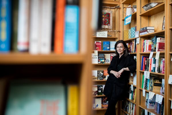 Louise Erdrich at her bookstore, Birchbark Books, in Minneapolis.