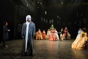 Matthew Saldivar plays a contemporary Scrooge  in “A Christmas Carol” at the Guthrie Theater.