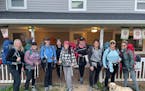 Hikers leave Lady Di’s Bed & Breakfast in Damascus, Va., well-rested and fueled.