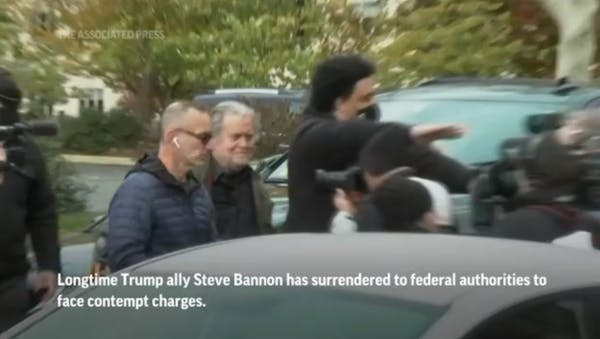 Trump ally Steve Bannon surrenders in Washington