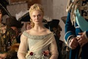 Elle Fanning plays Catherine the Great in Hulu’s dramedy series, “The Great.”