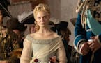 Elle Fanning plays Catherine the Great in Hulu’s dramedy series, “The Great.”