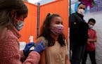Vaccinations at a community site in San Francisco, Nov. 14, 2021.