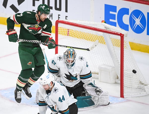 Wild winger Marcus Foligno’s play in front of the net on the power play has led to scoring opportunities. He already has three power-play goals this