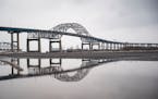 The Blatnik Bridge connecting Duluth and Superior, Wis., has stood for 60 years but will be replaced and reconfigured in 2028.