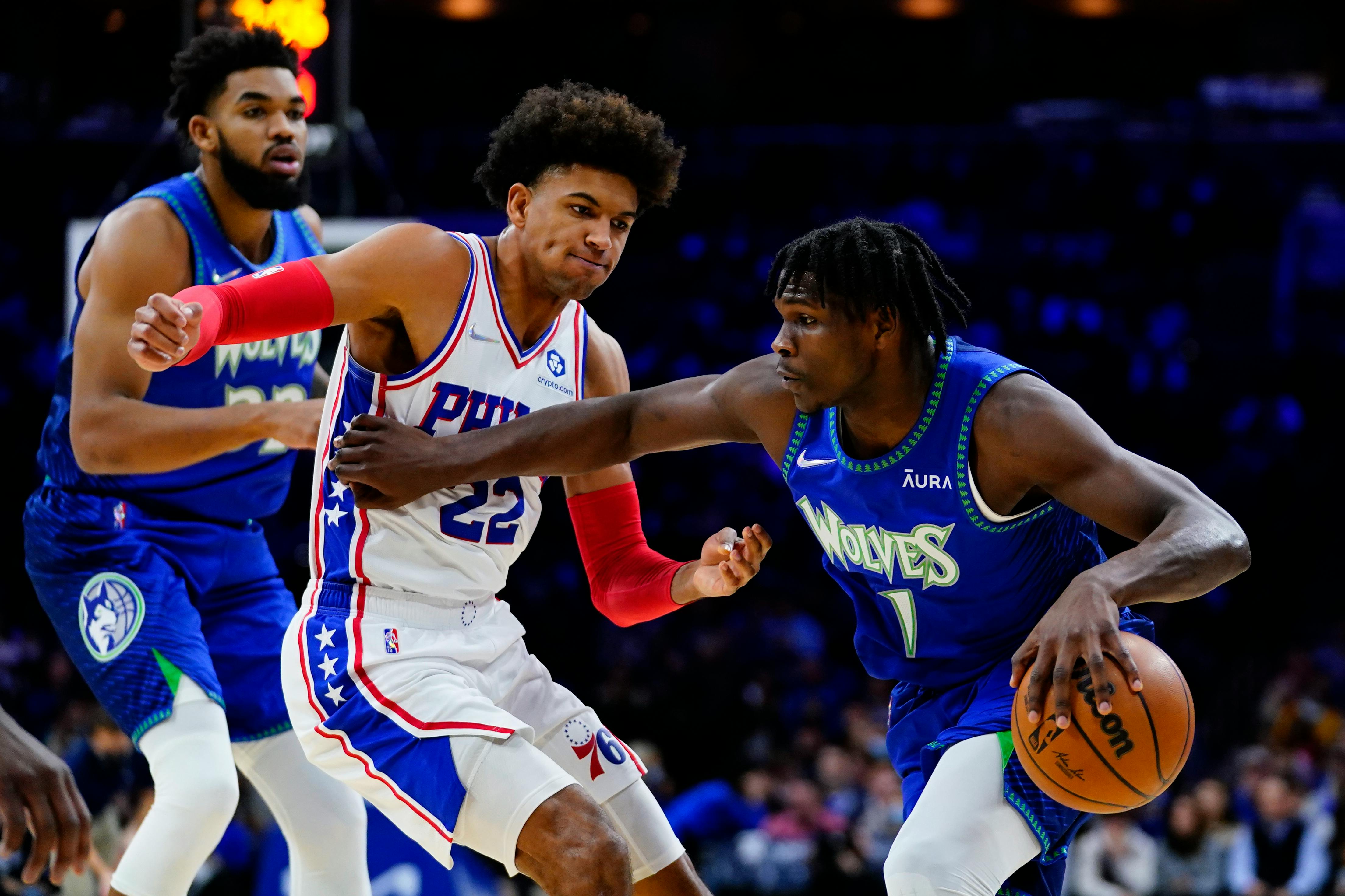 Timberwolves build 20-point lead, then stave off 76ers with 121-120 win in 2 OTs | Star Tribune