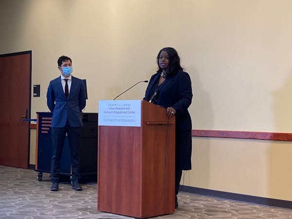 Attorney and civil rights activist Nekima Levy Armstrong spoke Thursday about a public safety commission she’ll be chairing. The group was formed by