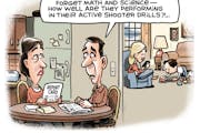 Sack cartoon: Forget report cards ...