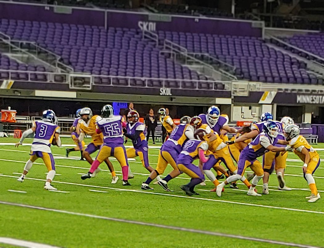 Fifty-four Native American high school players participated in the Indigenous Bowl this weekend at U.S. Bank Stadium.