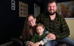 Tiffany Tonsager with husband, Ben, and 20-month-old son James. Their other son, Ian, died when Tiffany was 32 weeks and 2 days pregnant, but she chos