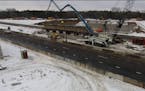 Construction on the Manning Avenue interchange at Hwy. 36 is about halfway done with completion expected in 2022.