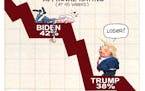 Sack cartoon: Presidential approval ratings