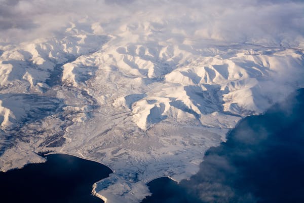 An aerial view of the North Pole region. The film “Exposure” chronicles an all-women journey to the North Pole. (Dreamstime/TNS) ORG XMIT: 2943202