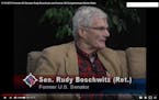 A screenshot of former U.S. Sen. Rudy Boschwitz from the “Access to Democracy” public access show via YouTube.
