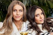 Julianne Hough, left, and Nina Dobrev are two of the founders of Fresh Vine Wine, a Plymouth-based company that undertook an IPO on Tuesday.