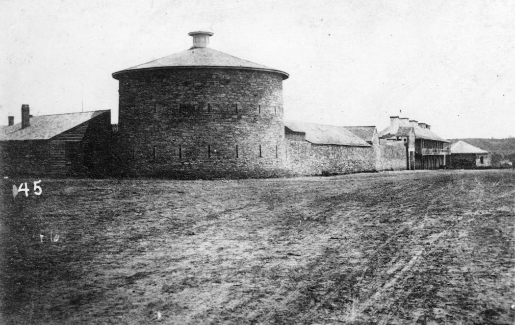 The Round Tower in 1863.