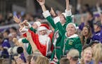 Santa Claus and a few elves cheered for the Vikings on Dec. 9 against Pittsburgh.