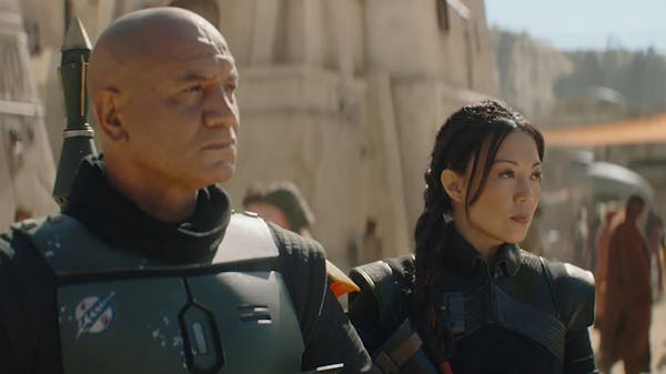 “The Book of Boba Fett” stars Temeura Morrison as the titular bounty hunter and Ming-Na Wen (“Agents of S.H.I.E.L.D.”) as Fennec Shand. 