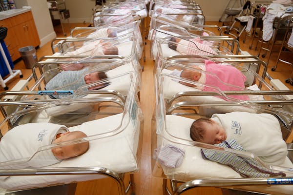 Newborns rest in the nursery of a postpartum recovery center in Kiryas Joel, N.Y.