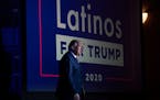 President Donald Trump arrives for a roundtable rally with Latino supporters at the Arizona Grand Resort and Spa in Phoenix, on Sept. 14, 2020.