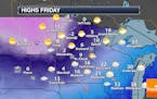 Light Snow Across Central Minnesota Friday - Cold To End 2021 And Begin 2022