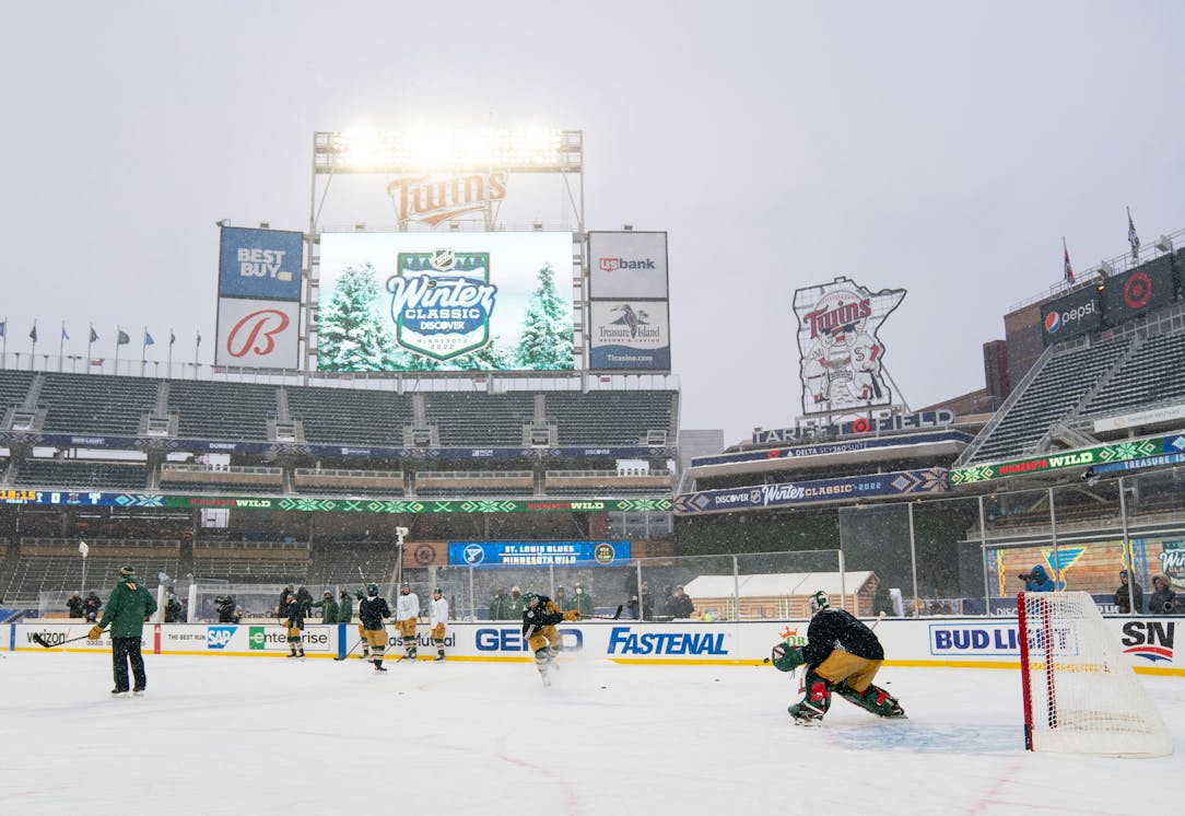 Winter Classic photo diary: Wild and Blues players share their personal  shots from Target Field - The Athletic