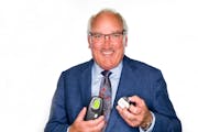 Tim Herbert, chief executive of Inspire Medical Systems, holding the company’s implantable device and its remote control, which was recently approve