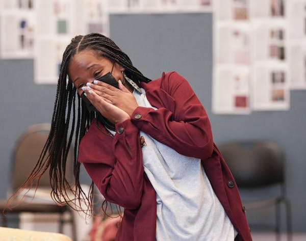 Actor Nubia Monks rehearsed for “A Raisin in the Sun” at the Guthrie Theater in December.