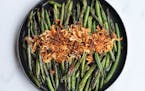 Blistered Green Beans with Red Chile and Crispy Shallots.