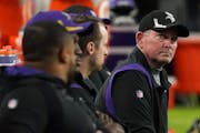 Vikings head coach Mike Zimmer had a 72-56-1 record in his eight years with Minnesota, the third best in team history.