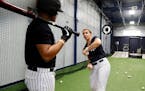 Rachel Balkovec worked as a strength and conditioning coach before coming to the Yankees’ system to work with hitters.