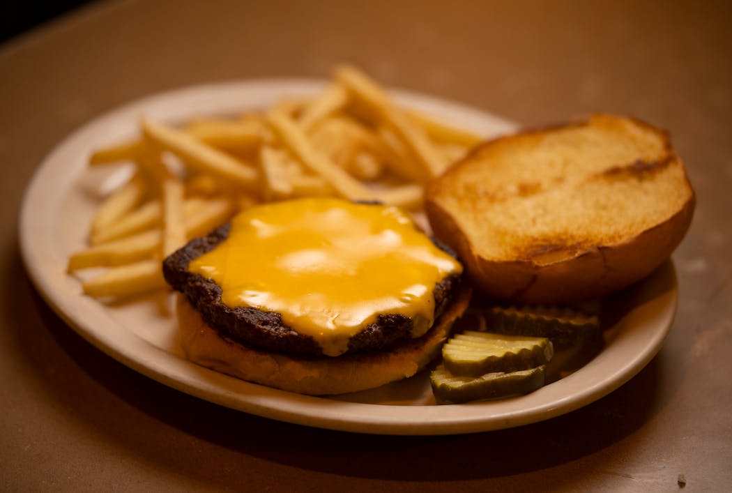 The cheeseburger and fries at Maggie’s Family Restaurant that Alison and Teddy Spencer deemed the best in Wayzata.