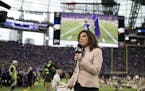 Michele Tafoya is a four-time Sports Emmy Award winner for her work as a reporter. She covered the Vikings-49ers preseason game in 2017 at U.S. Bank S