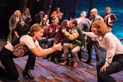 The Broadway tour of “Come From Away,” which celebrates the spirit of a small Canadian town, opened at the Orpheum Theatre Tuesday. 