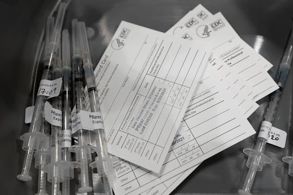 For proof of vaccination in Minneapolis and St. Paul, people can show their vaccination card or a photo of it. People can also use some third-party ph